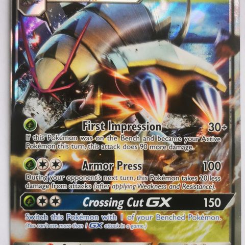 Pokemon kort - Golisopod gx - Burning Shadows - Sun & Moon