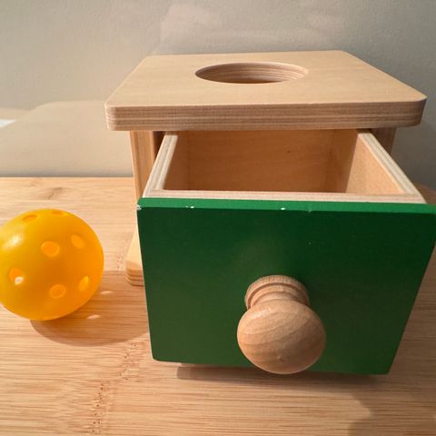 Montessori - Imbucare  box with ball