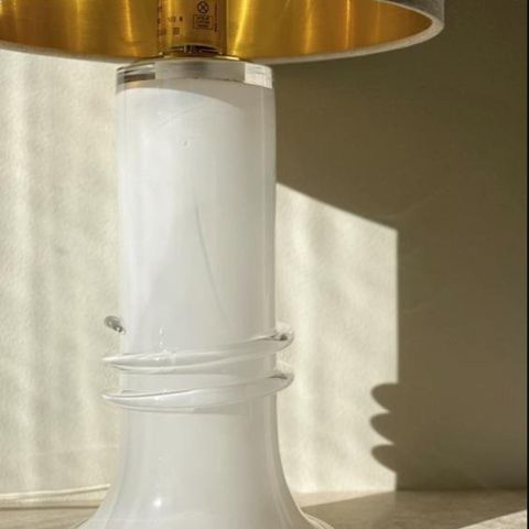 Bordlamper to stk i hvit glass -  Ateljé Lyktan