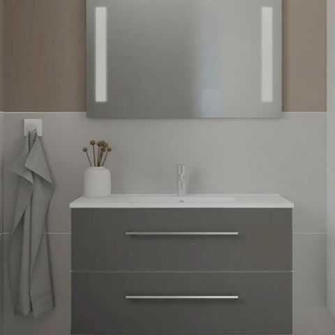 Speil med sidelys 120x70