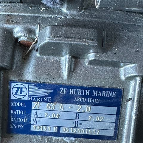 Zf63a hurth marine