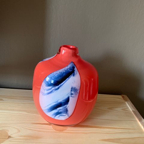 Benny Motzfeldt kunstglass vase