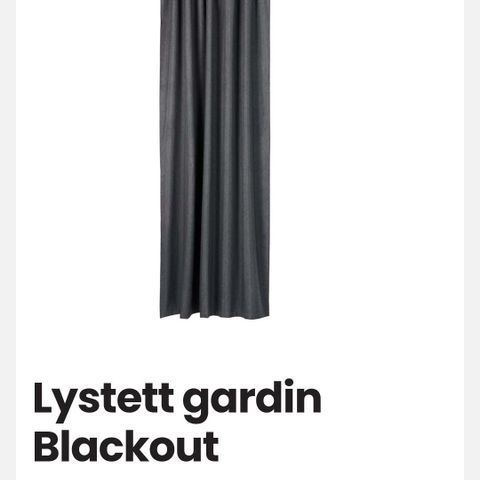 Lystett gardin Blackout 4stk