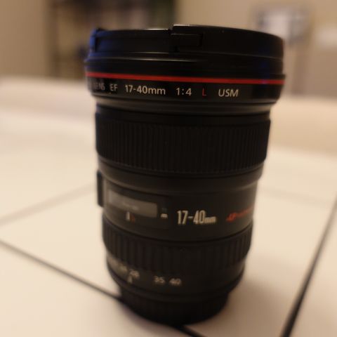 Canon EF 17-40mm F/4 linse selges