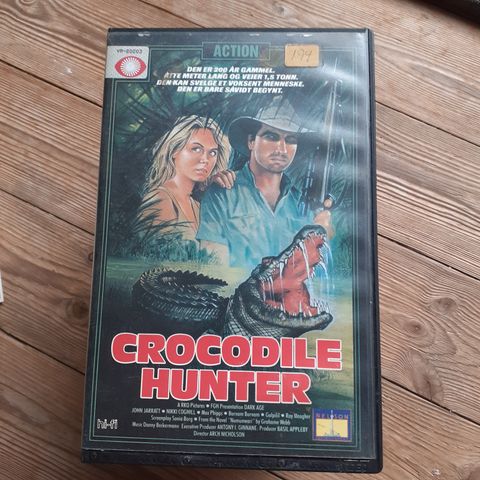 CROCODILE HUNTER. NORSK BIG BOX VHS UTLEIEFILM.