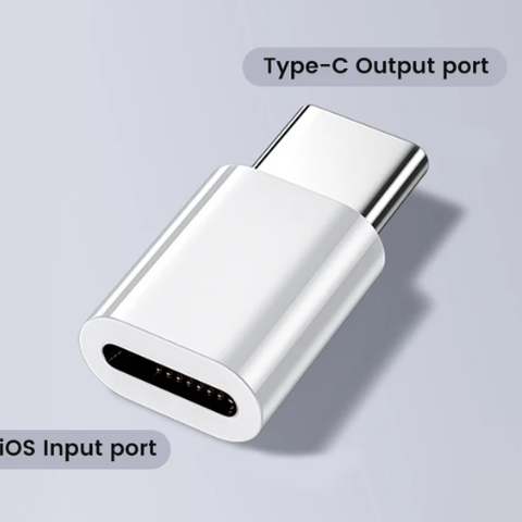 Adapter/Converter fra iPhone til USB-C ! (NY) -