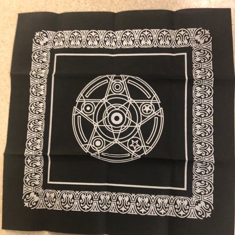 Zodiac Tarot Alter Pentagram.