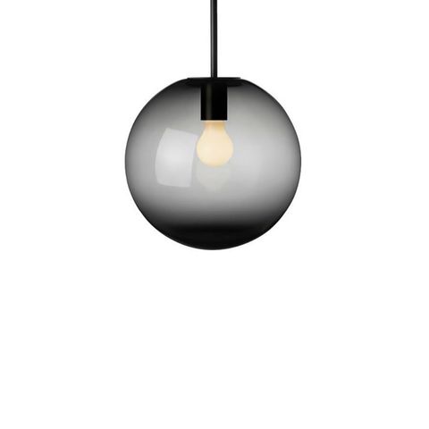 Flott Pendel lampe fra Hadeland - 4014 Røkgrå m. sort oppheng
