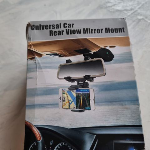 Universal car rear view mirror mount mobile holder