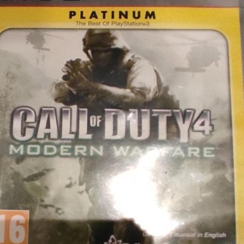 Call of Duty 2, 3 og 4 PS3 spill