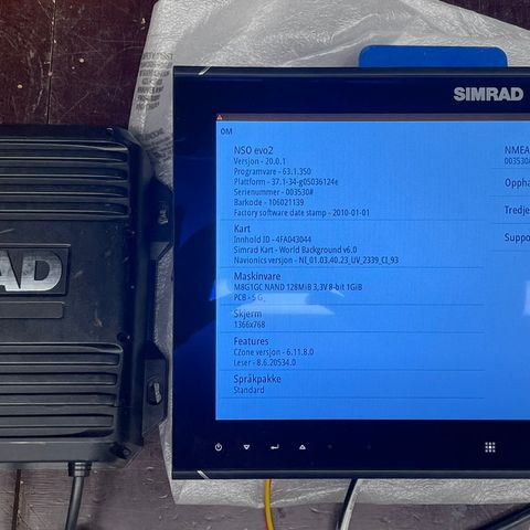 Simrad NSO evo2 med MO16’’ touch