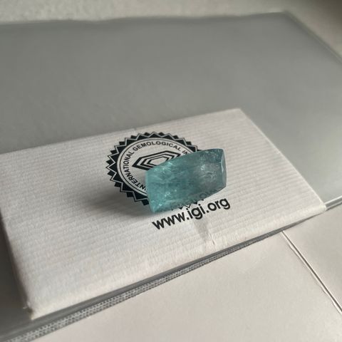 Aqvamarin 21,85ct (edelsten)