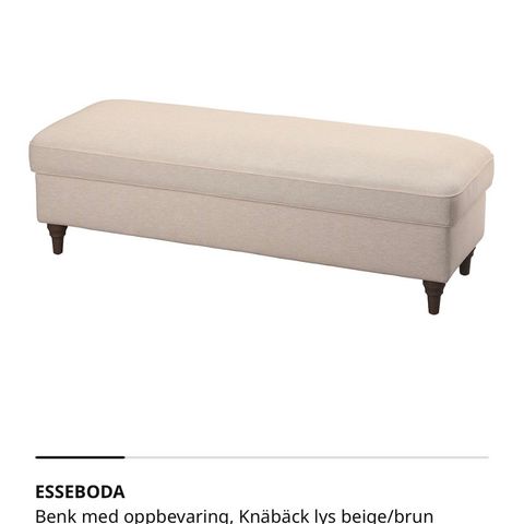 Oppbevaringsbenk fra IKEA