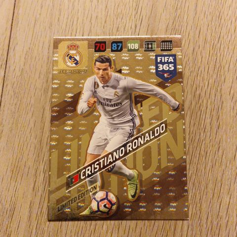 Cristiano Ronaldo Limited Edition Real Madrid Panini Jumbo