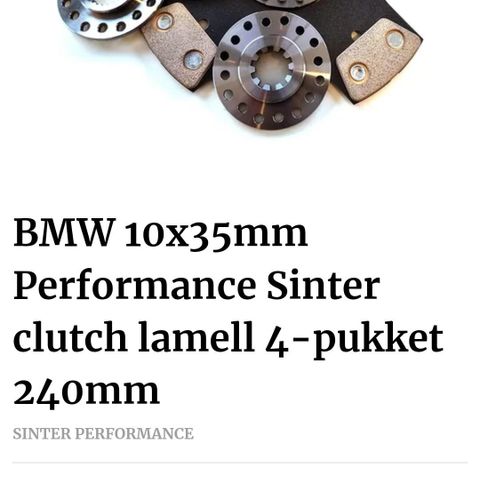 Ny clutch lamell bmw