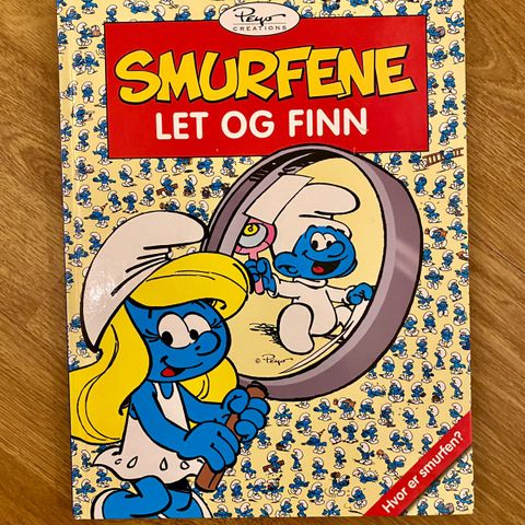 Barnebok ~ SMURFENE: Let og finn