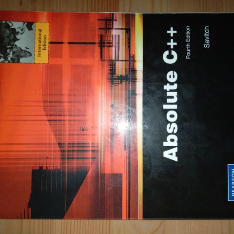 ABSOLUTE C++ 4TH EDITION: SAVITCH