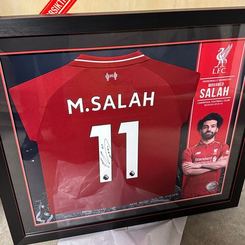 Liverpool FC offisielle signerte trøyer 18/19 & 19/20 Salah Virgil Firmino mfl.