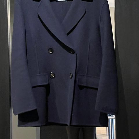 Superlekker,myk  S MAX MARA Blazer i marineblå  ren, ny ull (som ny)