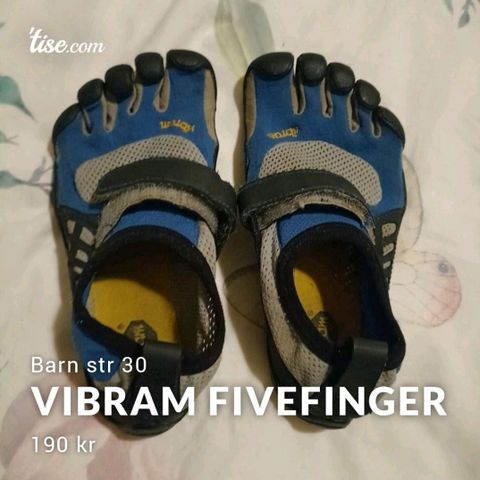 Vibram fivefinger til barn str 30