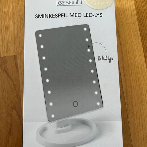 Sminkespeil med LED-lys