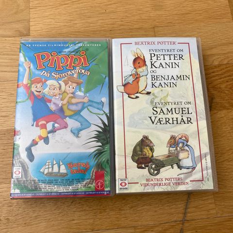 VHS Pippi og Petter kanin