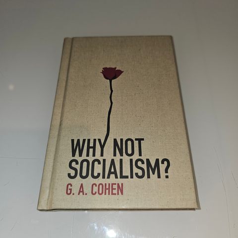 Why not socialism. G. A. Cochen