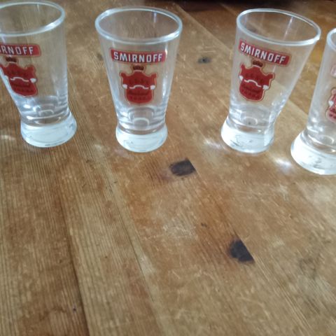 4 smirnoff shotglass