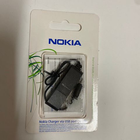 Nokia CA100 USB til ladeplugg