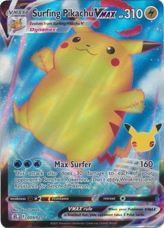 Surfing Pikachu VMAX - 9/25