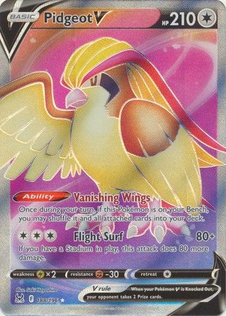 Pidgeot V - 188/196 - Full Art