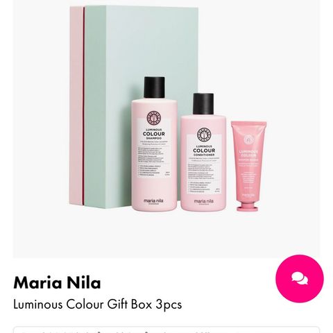 Maria Nila luminous colour gift set shampoo balsam kur