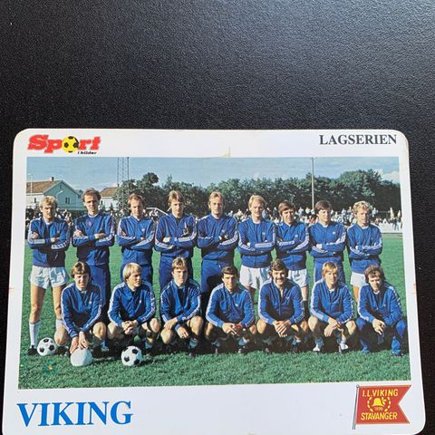 Idrettslaget Viking Fotballkort Lagserien Sport i bilder 1979/80 selges!u