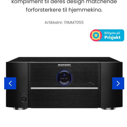 Kraftige Marantz MM7055 og AV7005 med Dali Evidence 470 og Dali Blue-høyttalere