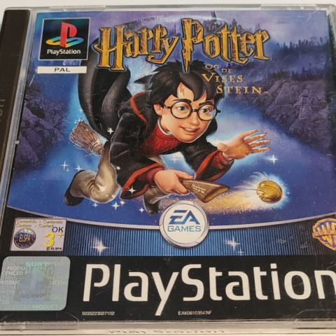 Harry Potter og De Vises Stein PS1 PlayStation 1 Norsk utgave Komplett