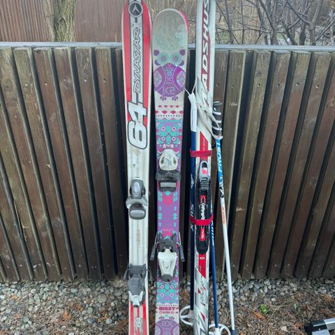 Ulike ski barn 130 cm lengde