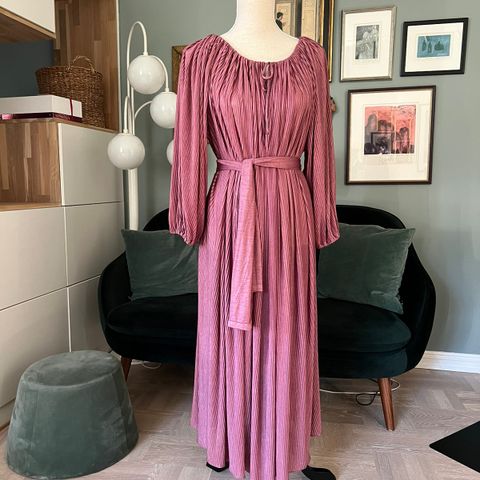 Vintage 70-talls kjole, plissert