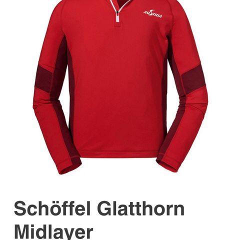 Schøffel Glatthorn Midlayer Barbados Cherry. Austrian Skiteam midlayer str. 54