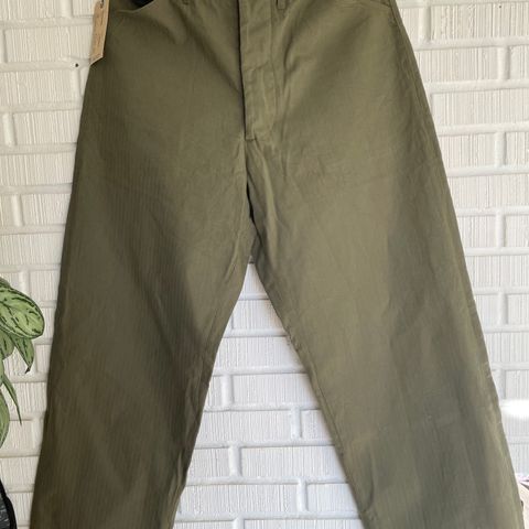 Buzz Ricksons olive green fatigues bukser XL