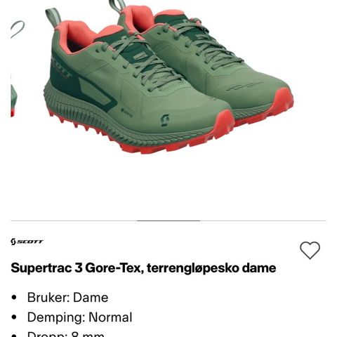 Gore tex løpesko