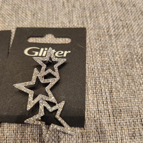 NY- Glitter  -  Stjerner glitrende  brosje