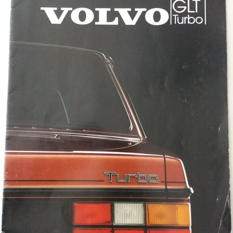 VOLVO 240 GLT / TURBO -brosjyre. (NORSK)