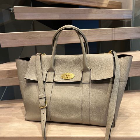 Mulberry bayswater with strap, lite brukt