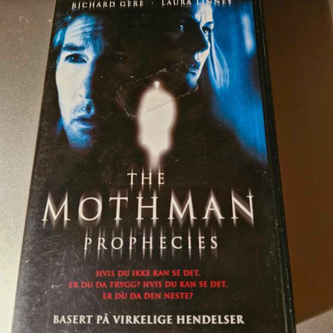 The Mothman Prophecies på VHS med norsk tekst