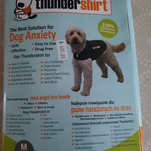 Thunder shirt til hunden.