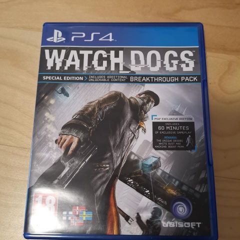 PS4 spill Watch dogs (Exclusive Edition) og Watch dogs 2