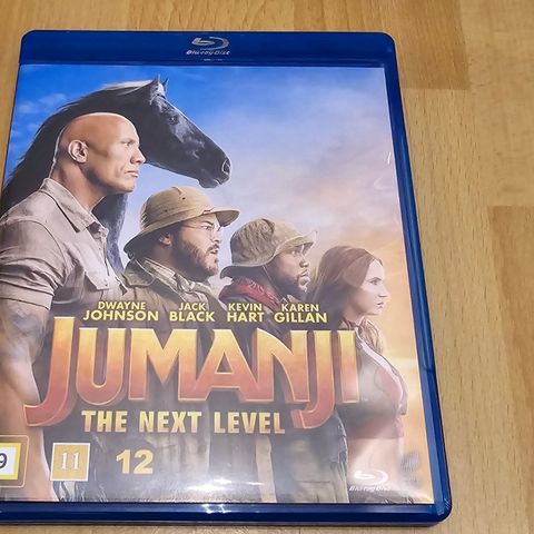 Jumanji: The Next Level på Blu-ray selges