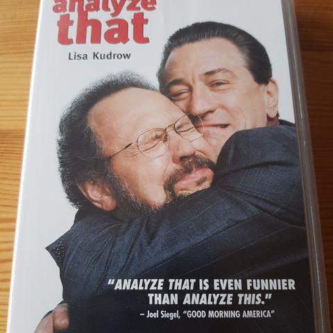 Analyze That med Ropert De Niro vhs