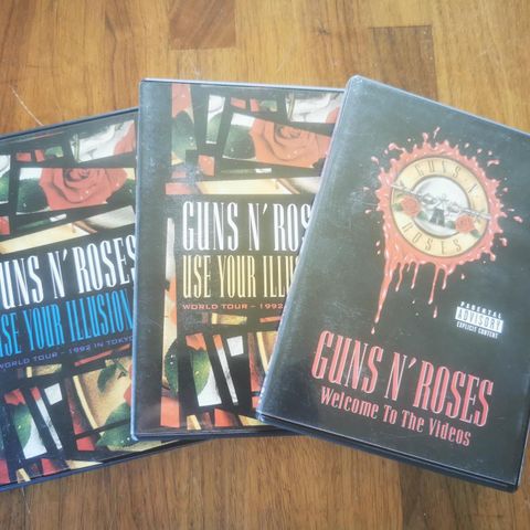 Guns'n'Roses dvd x3