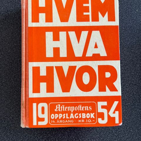 Hvem, hva, hvor 1954